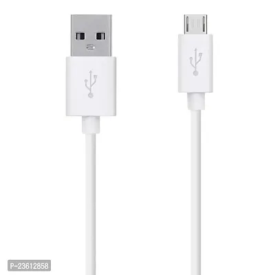 ShopsGoods Menium USB Cable for Honor 9 Lite USB Cable | Micro USB Data Cable | Quick Fast Charging Cable | Charger Cable | Transfer Android V8 Cable (2.4 Amp, 1 M, White)-thumb0