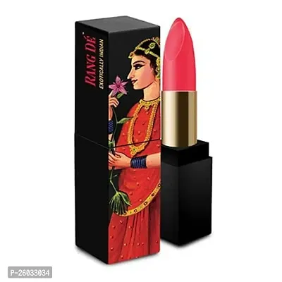 Matte Lipstick Madhubani With Natural Amino Acid, Peppermint Oil, Lime Butter, Olive Omega 3-6-9, Vitamin E