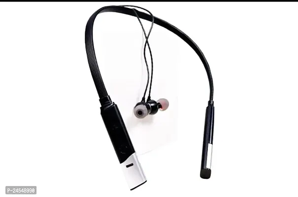 Stylish Black In-ear Bluetooth Wireless Neckbands-thumb0