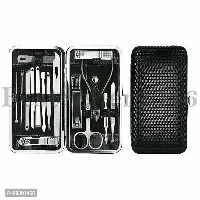 Manicure Pedicure Set Professional 16 in 1 Stainless Steel Nail Cutter Kit Tools-thumb0