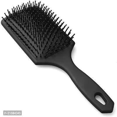 Scheibe Hair Massage Comb for Women, Paddle Hair Brushes for Women Men | Men Professional Hair Styling with Pin For Cleaning (color-Black, (Pack of 1)-thumb0