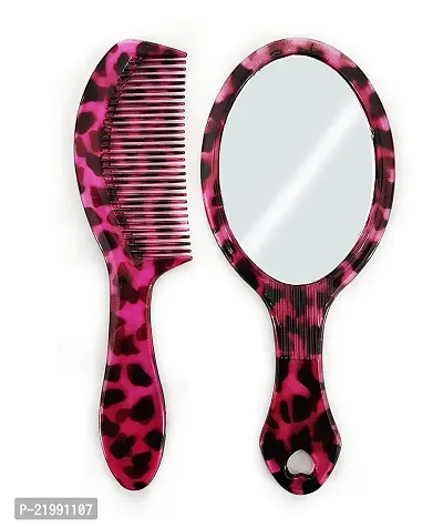 Fashion Hair Comb With Mirror For Girls Mirror  With Random Colour-thumb0