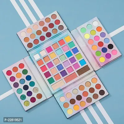 Beauty Glazed Pastel Paradise Eyeshadow Palette (105 Colors) Highly Pigmented Neon, Shimmer, Matte, Glitter, Rainbow Make Up Eye Shadow