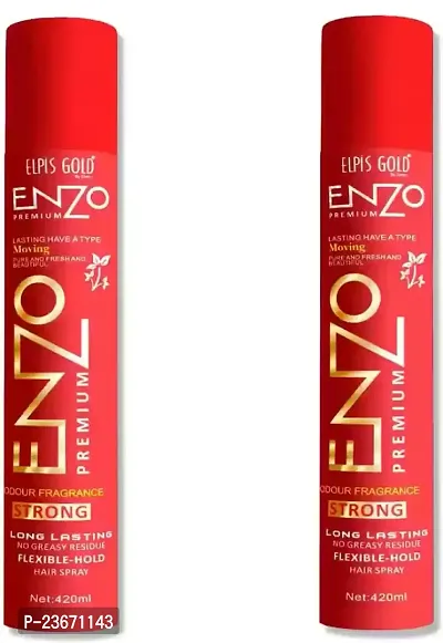 Gold Enzo Premium Hair Spray Pack of 2