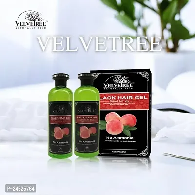 VELVETREE Fruit Vinegar Black Gel Color, 500mlx2-thumb0