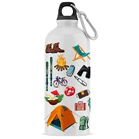 ARTBUG Customised Sipper/Water Bottle Aluminium 600 ML - Best Happy Birthday Gift / Return Gift for Kids, Name - Vinata-thumb2