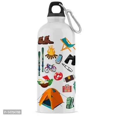 ARTBUG Customised Sipper/Water Bottle Aluminium 600 ML - Best Happy Birthday Gift / Return Gift for Kids, Name - Vinata-thumb3