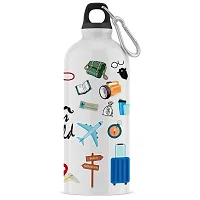 ARTBUG Customised Sipper/Water Bottle Aluminium 600 ML - Best Happy Birthday Gift / Return Gift for Kids, Name - Leena-thumb4