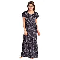 Women Cotton Printed Nighty Combo-thumb2