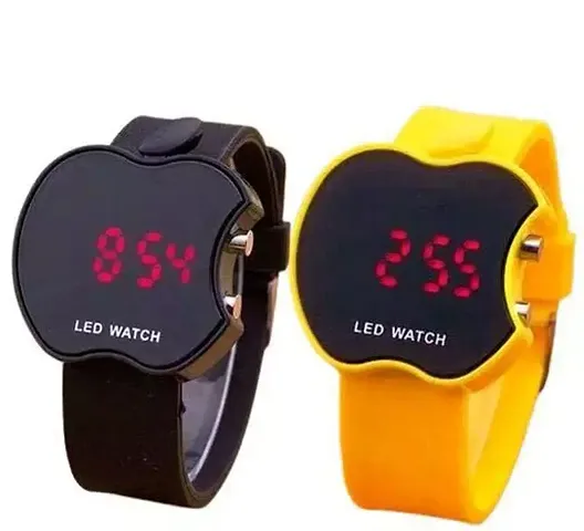 Stylish Silicone Digital Watches For Men Pack Of 2