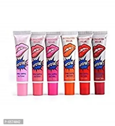 Romantic Bear Peel Off Combo Set Lipstick, Glossy Finish, (Pack Of 6) - Multicolor-thumb0