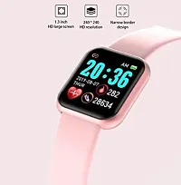 Waterproof D-20 Smart Watch Bluetooth Smartwatch with Blood Pressure Tracking, Heart Rate Sensor and Basic Functionality for All Women and Girls - Pink-thumb2