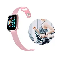 Waterproof D-20 Smart Watch Bluetooth Smartwatch with Blood Pressure Tracking, Heart Rate Sensor and Basic Functionality for All Women and Girls - Pink-thumb4