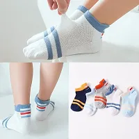 MOMISY 5 Pairs Baby Girl Boys Tube Socks Toddlers Infant Solid Color Boat Spring and Autumn Socks Stretch Baby Socks-thumb1