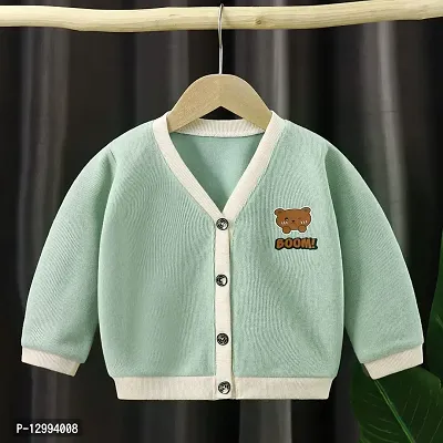 MOMISY Baby Boy  Girls Kids Children Infant Sweater Jacket Front Button Open Cardigan-thumb2