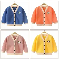 MOMISY Baby Boy  Girls Kids Children Infant Sweater Jacket Front Button Open Cardigan-thumb3