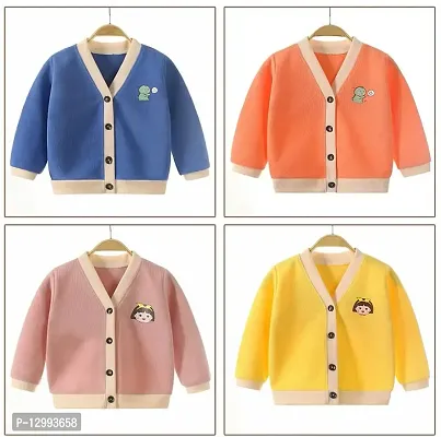 MOMISY Baby Boy  Girls Kids Children Infant Sweater Jacket Front Button Open Cardigan-thumb4