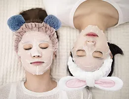 MOMISY Elastic Women's Lovely Hair Band Wash Face Spa Headband-Washable Facial Band Makeup Wrap Headbands Fits All Head Sizes (Panda Brown Grey)-thumb1