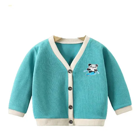 MOMISY Baby Boy & Girls Kids Children Infant Sweater Jacket Front Button Open Cardigan