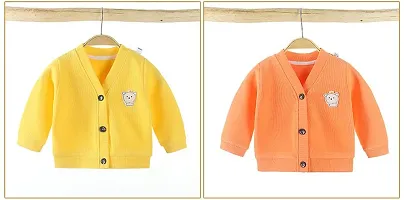 MOMISY Baby Boy  Girls Kids Children Infant Sweater Jacket Front Button Open Cardigan-thumb2