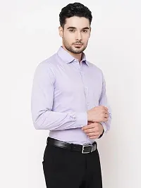 Trendy Men Slim Fit Solid Spread Collar Shirt-thumb1