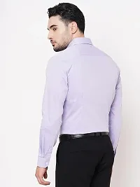 Trendy Men Slim Fit Solid Spread Collar Shirt-thumb2