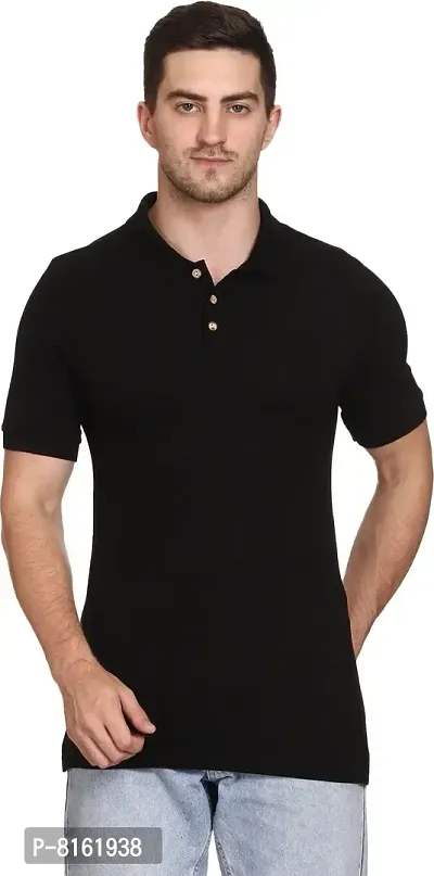 ROARERS Men Polo Neck Pique Cotton T-Shirt