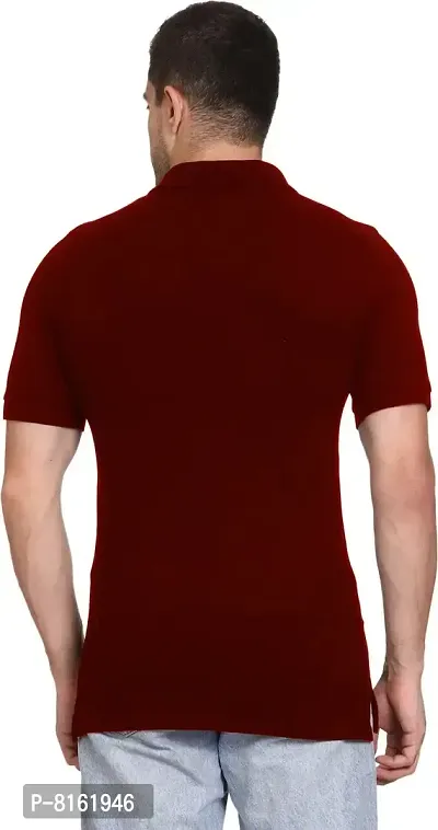 ROARERS Men Polo Neck Pique Cotton T-Shirt-thumb2