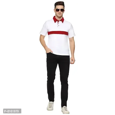 ROARERS |Men | Half Sleeves |Polo Neck| 100% Cotton | Double BIOWASHED Sinker Jersey Fabric Multicolor |Tshirt 02 | X-Large