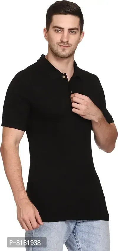 ROARERS Men Polo Neck Pique Cotton T-Shirt-thumb3