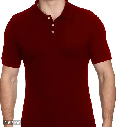 ROARERS Men Polo Neck Pique Cotton T-Shirt-thumb5