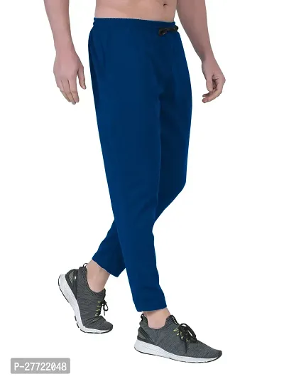 Classic Cotton Blend Solid Track Pants for Men-thumb4