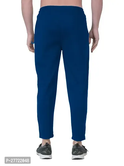 Classic Cotton Blend Solid Track Pants for Men-thumb2