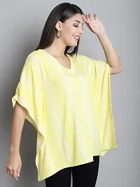 Fine Me Summer Cool Batik Kaftan Dress for Women - Yellow-thumb3