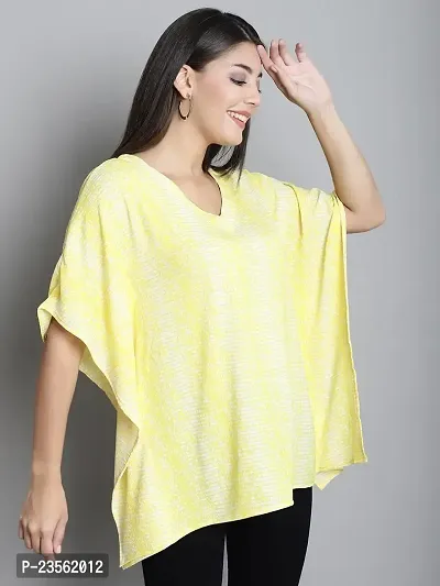 Fine Me Summer Cool Batik Kaftan Dress for Women - Yellow-thumb4