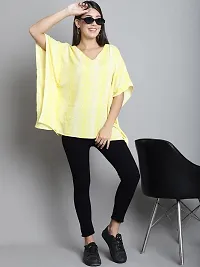 Fine Me Summer Cool Batik Kaftan Dress for Women - Yellow-thumb4