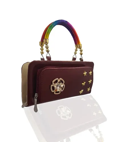 Buy Women's Fashion stylish Hand Purse Brown | N K collections at Amazon.in-hangkhonggiare.com.vn