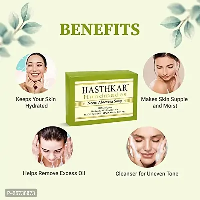 Hasthkar Handmades Glycerine Natural Soap Bathing Bar, For Skin Moisturisation, Ideal For All Skin Types 125gm Men-thumb5