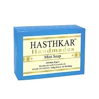 byPureNaturals Hasthkar Handmades Glycerine Mint Soap 125gm for Men  Women Pack of 3-thumb1