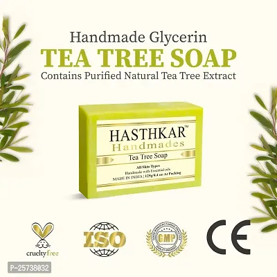 Hasthkar Handmades Glycerine Natural Soap Bathing Bar, For Skin Moisturisation, Ideal For All Skin Types 125gm Men-thumb5