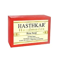 byPureNaturals Hasthkar Handmades Natural Herbal Rose Handmade Soap Bar 125gm Pack of 3-thumb1