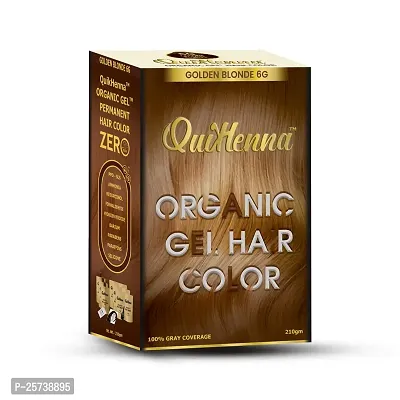 QuikHenna Organic Gel Hair Colour - PPD  Ammonia Free Permanent Natural Hair Color 210gm-thumb0