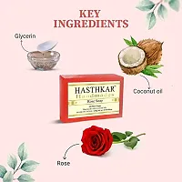 byPureNaturals Hasthkar Handmades Natural Herbal Rose Handmade Soap Bar 125gm Pack of 3-thumb3