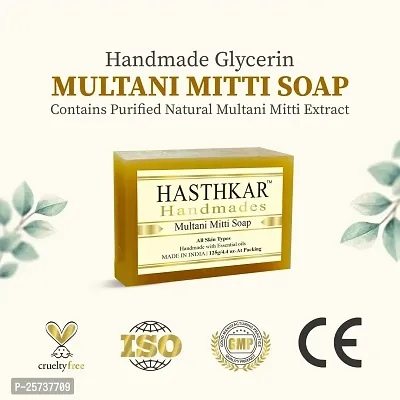 Hasthkar Handmades Glycerine Natural Soap Bathing Bar, For Skin Moisturisation, Ideal For All Skin Types 125gm Men  Women-thumb5