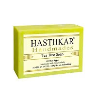 Hasthkar Handmades Glycerine Tea tree Soap 125gm PACK OF 3-thumb1