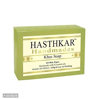 byPureNaturals Hasthkar Handmades Glycerine Khus Soap 125gm for Men  Women Pack of 4-thumb2