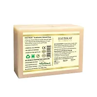 Hasthkar Handmades Glycerine Natural Almond Soap Bathing Bar, For Skin Moisturisation, Ideal For All Skin Types 125gm Men  Women Pack of 4-thumb1