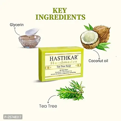 Hasthkar Handmades Glycerine Tea tree Soap 125gm pack of 5-thumb4