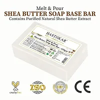 Hasthkar Handmades Soap Base Bar For Soap Making | Shea Butter Melt  Pour Clear Transparent | 100% Glycerine Soap base | SLS  SLES Paraben Free | (450Grams)-thumb3