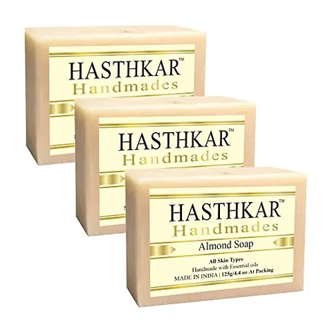 Hasthkar Handmades Glycerine Natural Soap Bathing Bar, For Skin Moisturisation, Ideal For All Skin Types 125gm Men & Women